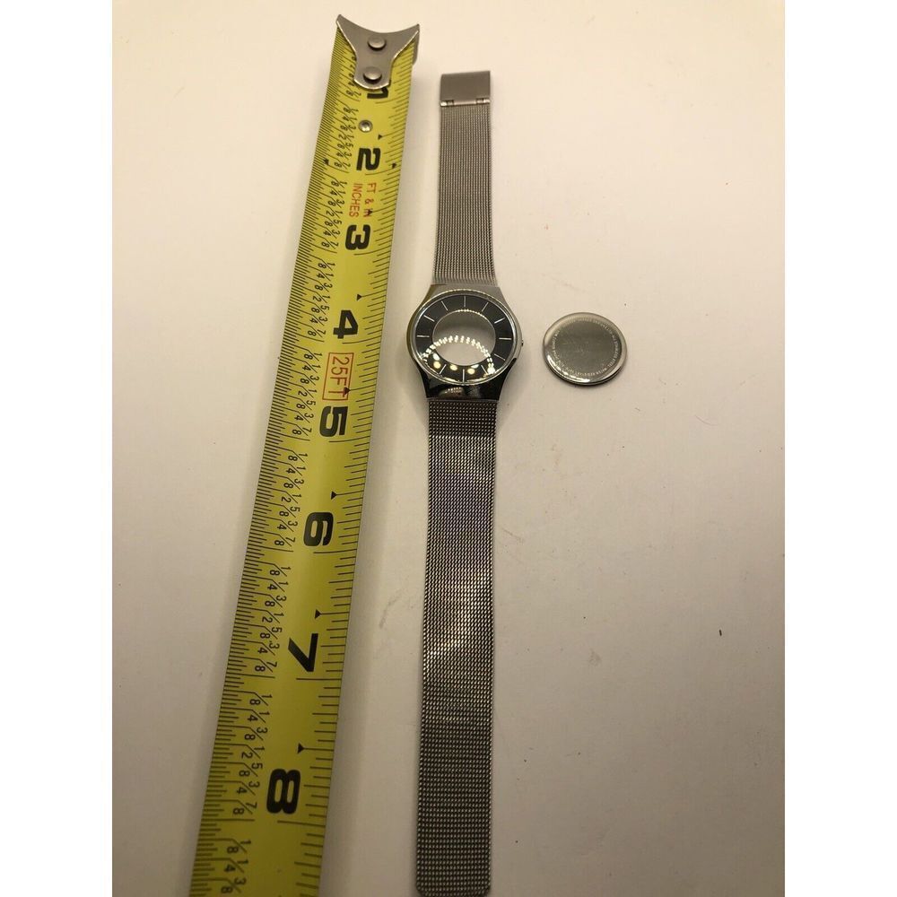 Skagen Watch Parts Band 16mm Clasp Case 28mm Crystal Silver 233SSSB Links PY245
